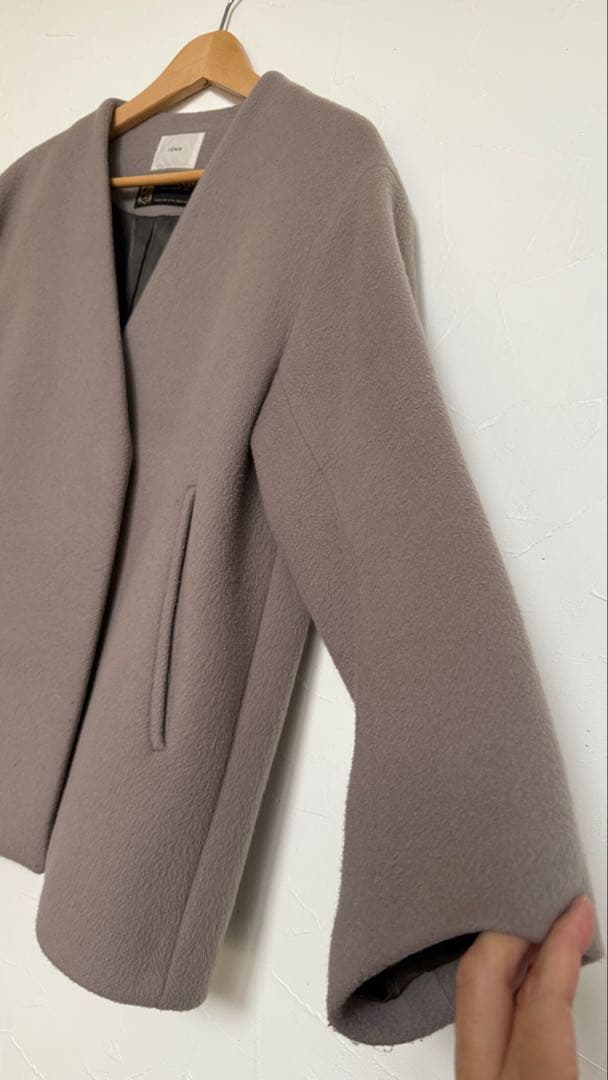 IENA イエナ MANTECO マンテコ ウールノーカラーショートコート