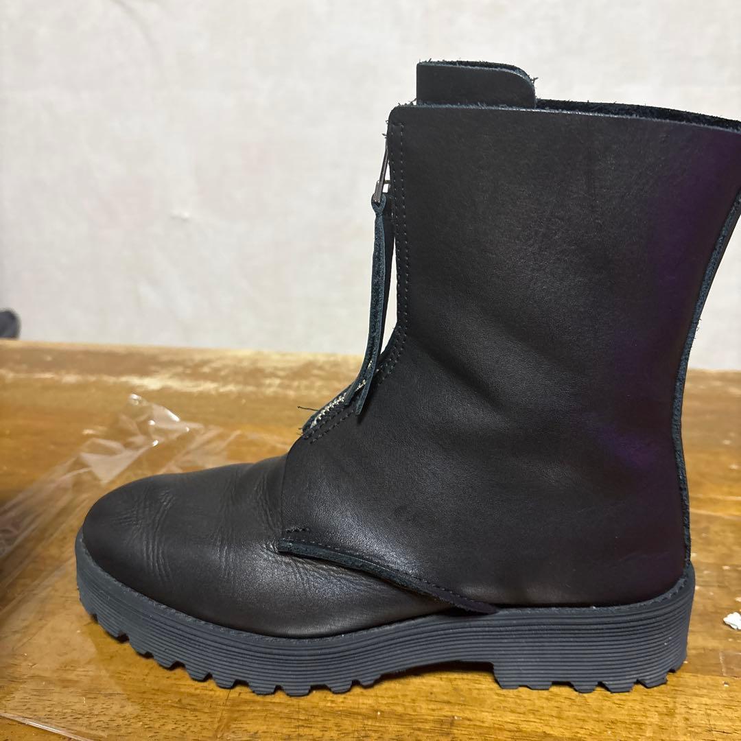 靴 argue.atelier ZIP BOOTS(SMOOTH LETHER)