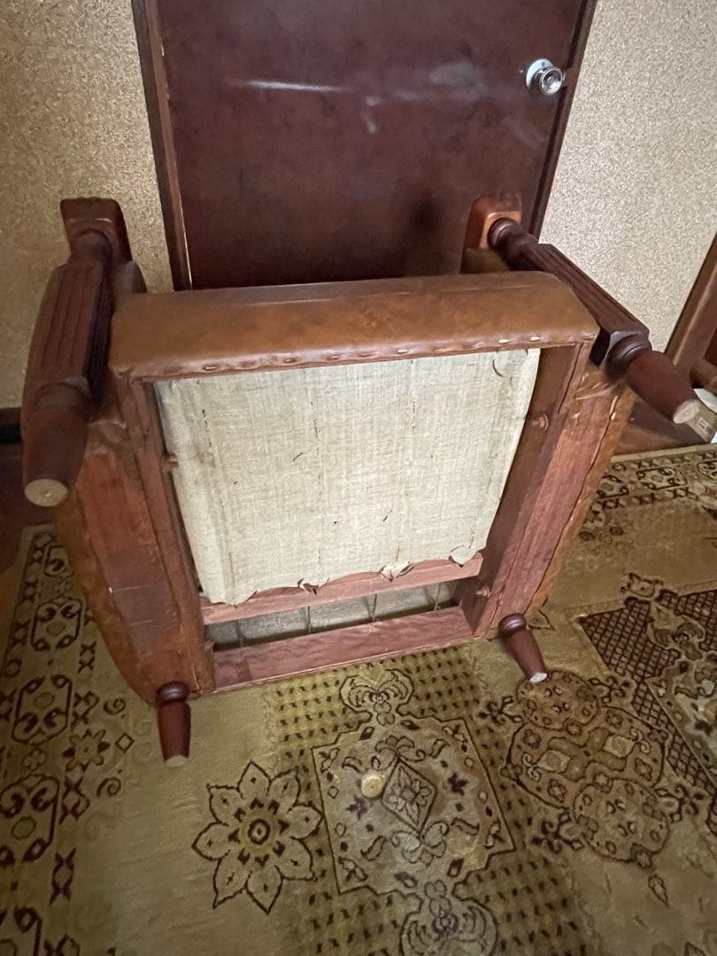 昭和レトロ　1人掛けソファ-1