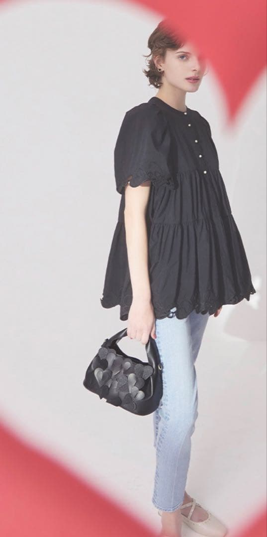 セルフォード Lots of hearts bag ハートバッグ　ブラック