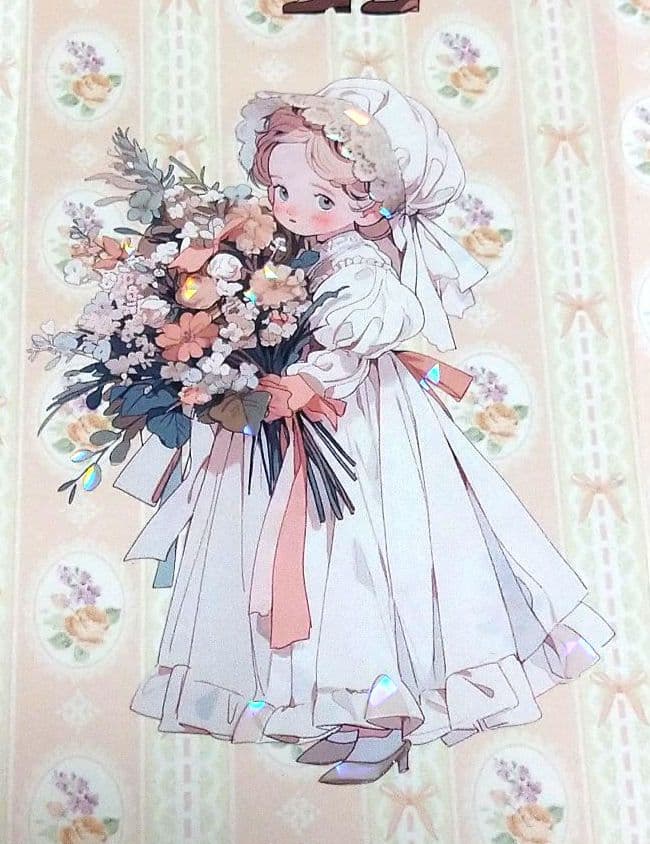 廃盤品✩J1118＃几味甜风(贝壳光)奶泡匣子切り売り海外人物女の子AIマステ