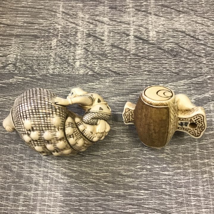 時代根付　在銘　同作者8点