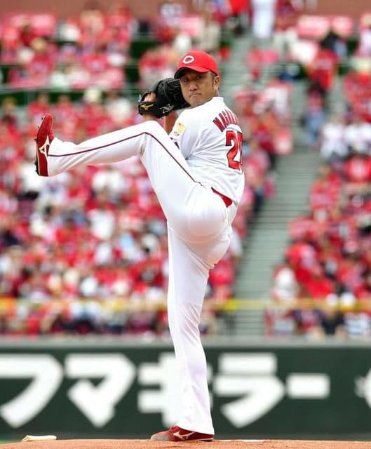 【実使用】広島　東洋　カープ　永川　キャップ　帽子　ミズノプロ　60㌢