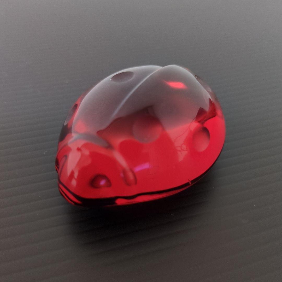 Baccarat バカラ てんとう虫 クリスタル　レッド