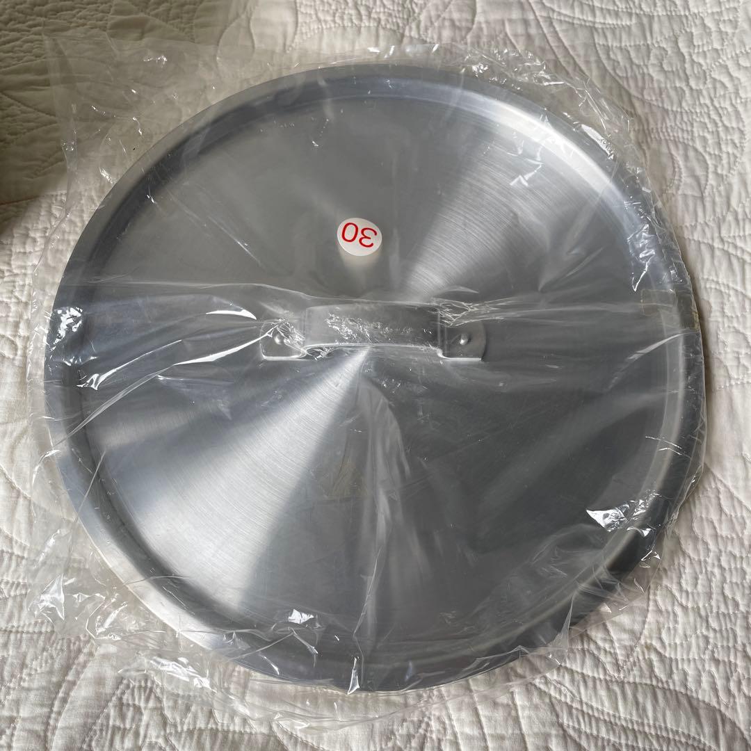 カンダ ハイグレード アルミ片手鍋 寸胴　目盛付 30cm 12L) 蓋つき