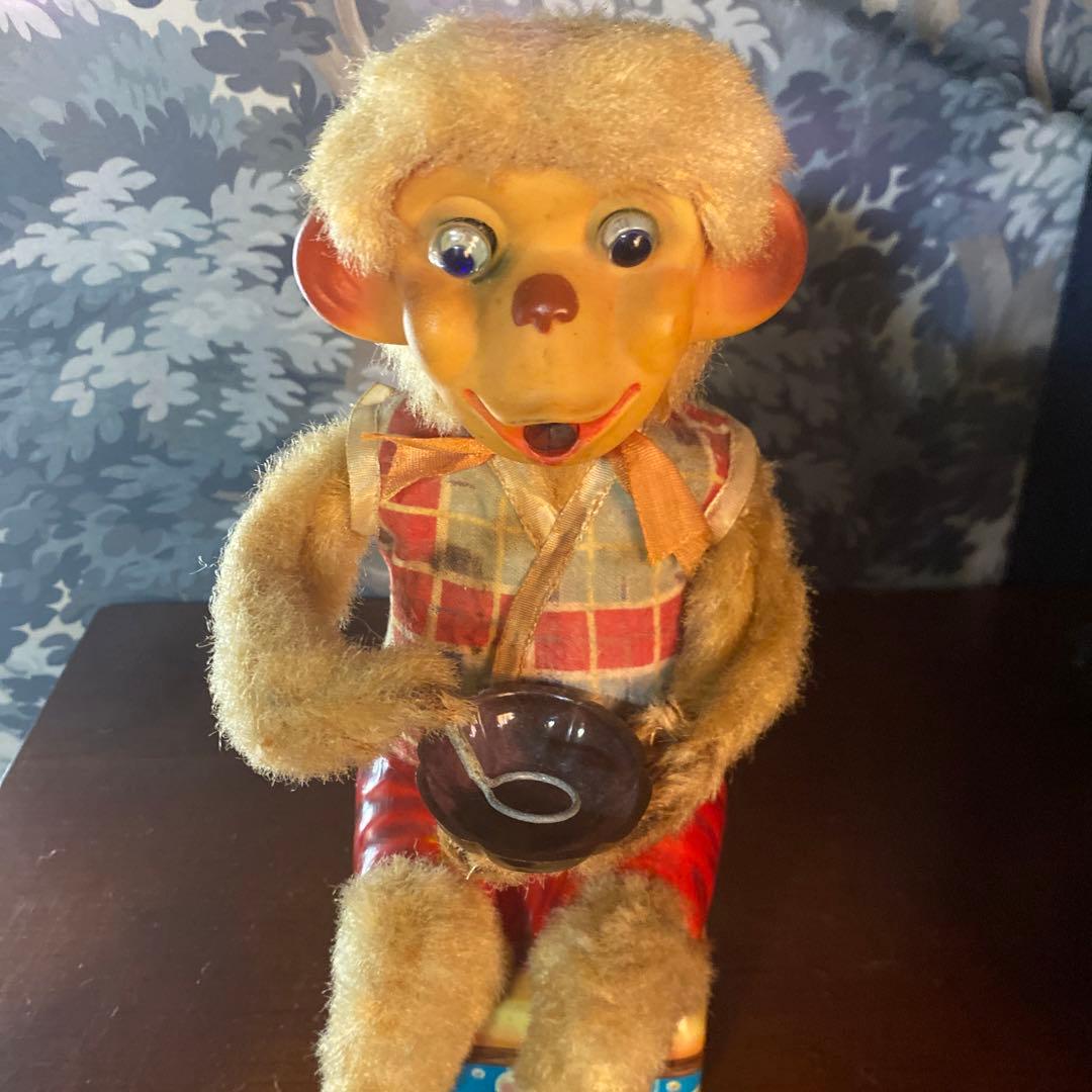 アルプス シャボン玉を吹く猿Bubble Blowing Monkey 動作品