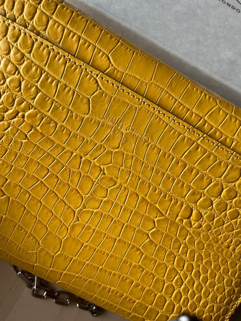 JIMMY CHOO イエロー ショルダーバッグ クラッチバッグ