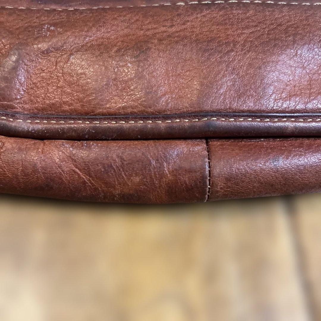 珍品　OLDコーチ　US MAIL ショルダーバッグ　ターンロック　ブラウン
