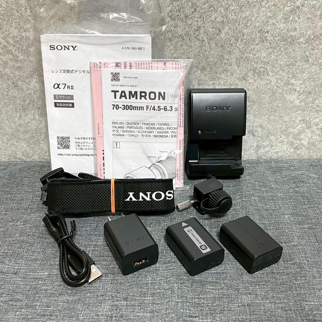 【動作確認済】α7RⅡ本体+レンズ2点（計3点）セット（フィルター3点おまけ付）