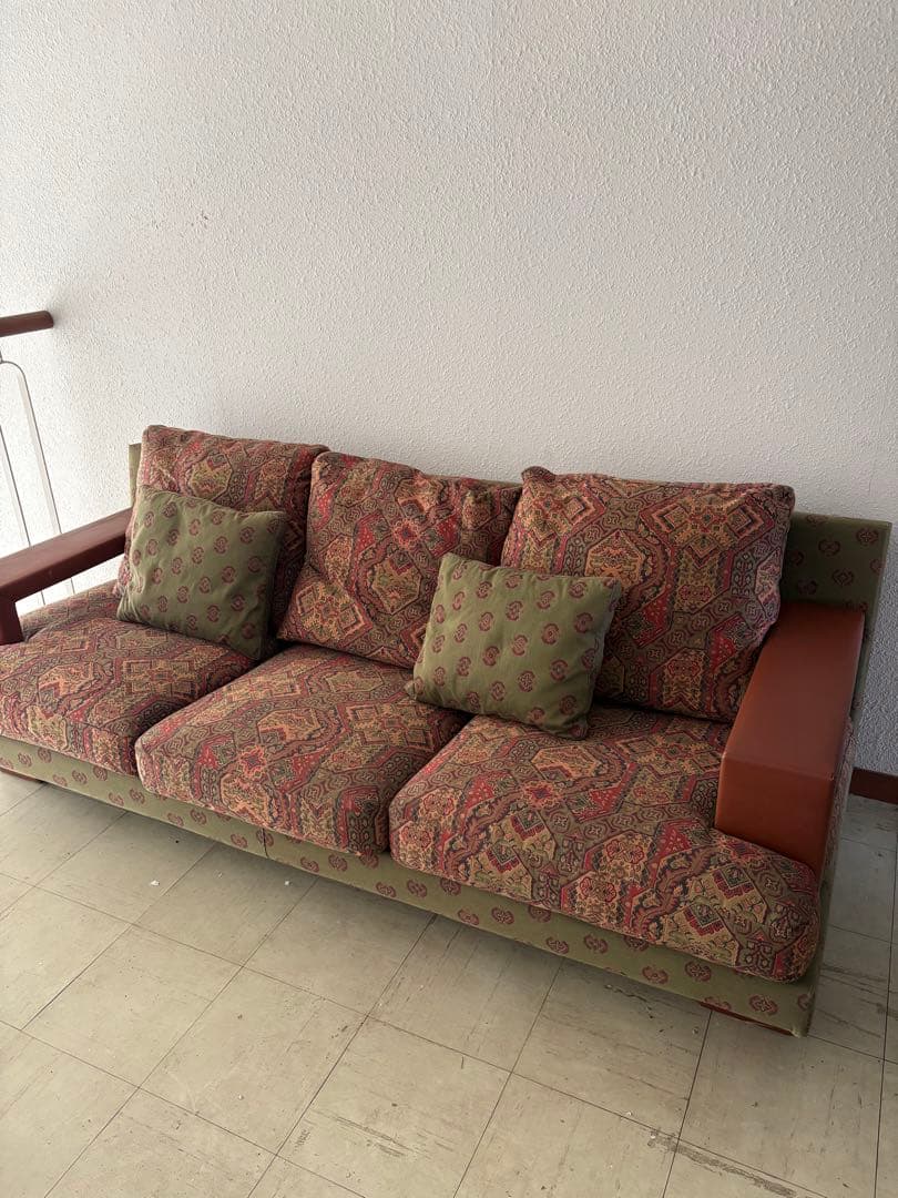 海外輸入品　ファブリック3人掛　ソファ