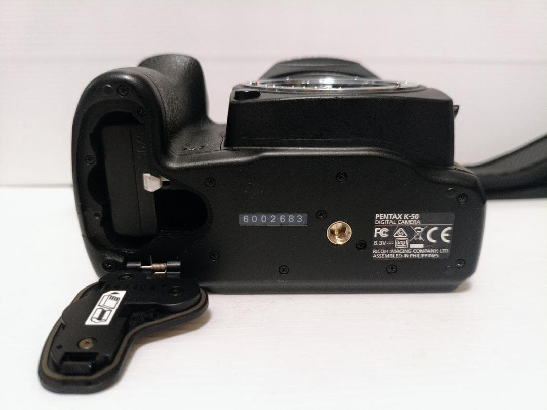 【黒死病対策、内臓電池交換】PENTAX K-50+18-55 純正充電器セット