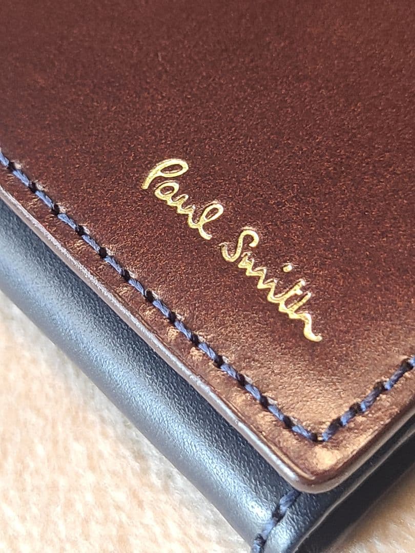 新品未使用ポールスミス PaulSmithコードバン名刺入れ 濃茶 最上級 希少