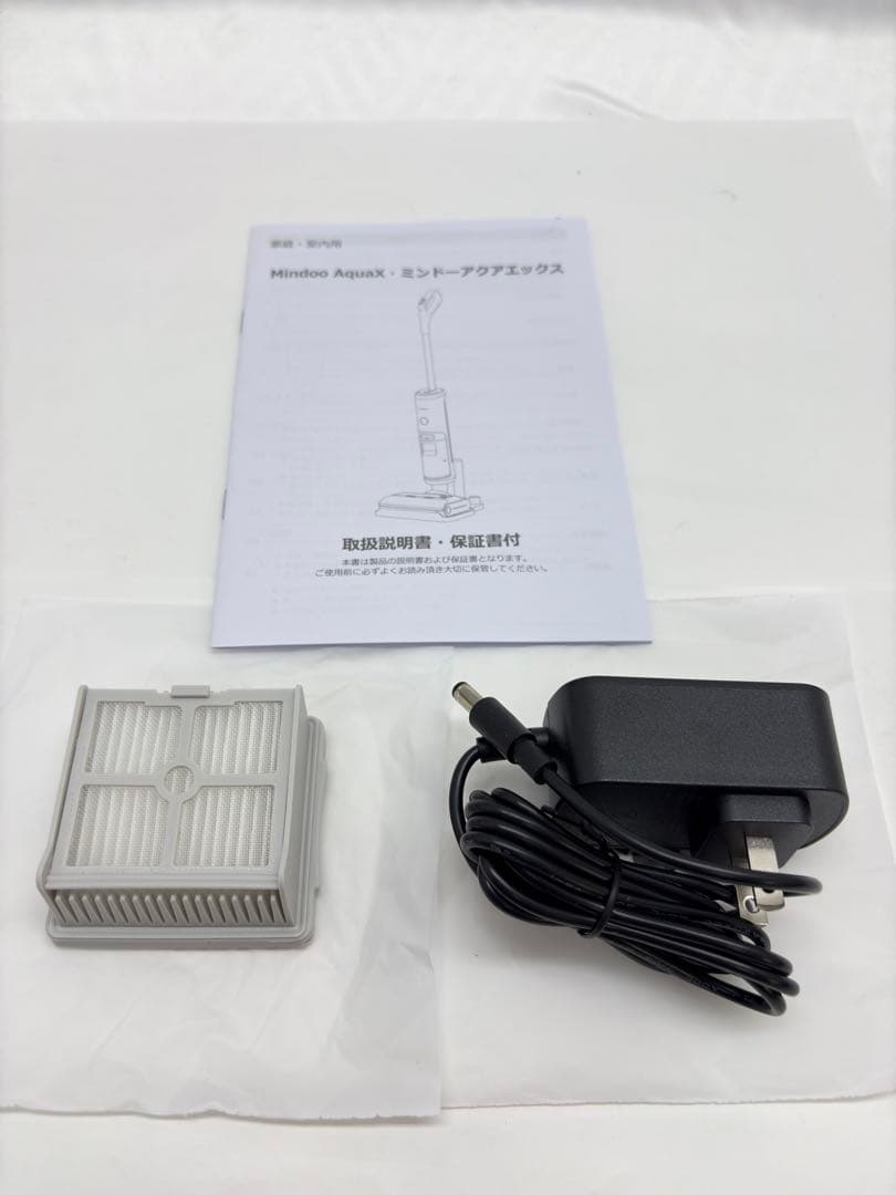②Mindoo AquaX コードレス 水拭き掃除機 クリーム メーカー再生品