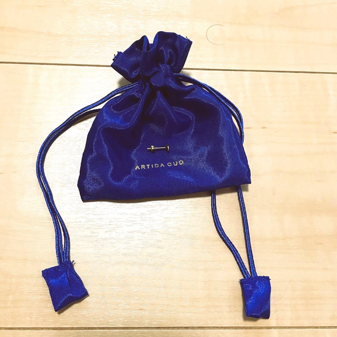 artida oud K10 ペアシェイプ　ルビー スタッド　シングルピアス