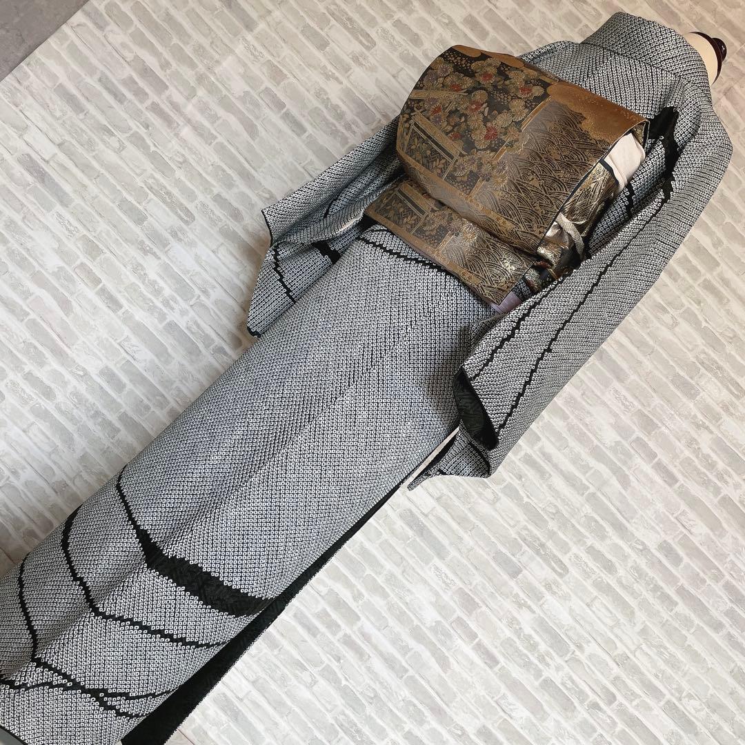 訪問着　フルセット　総絞り　波紋　入学式　卒業式　着物　Q2