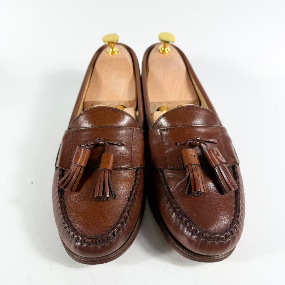 【USA製】COLE HAAN コールハーン　タッセルローファー　革靴　茶 良品