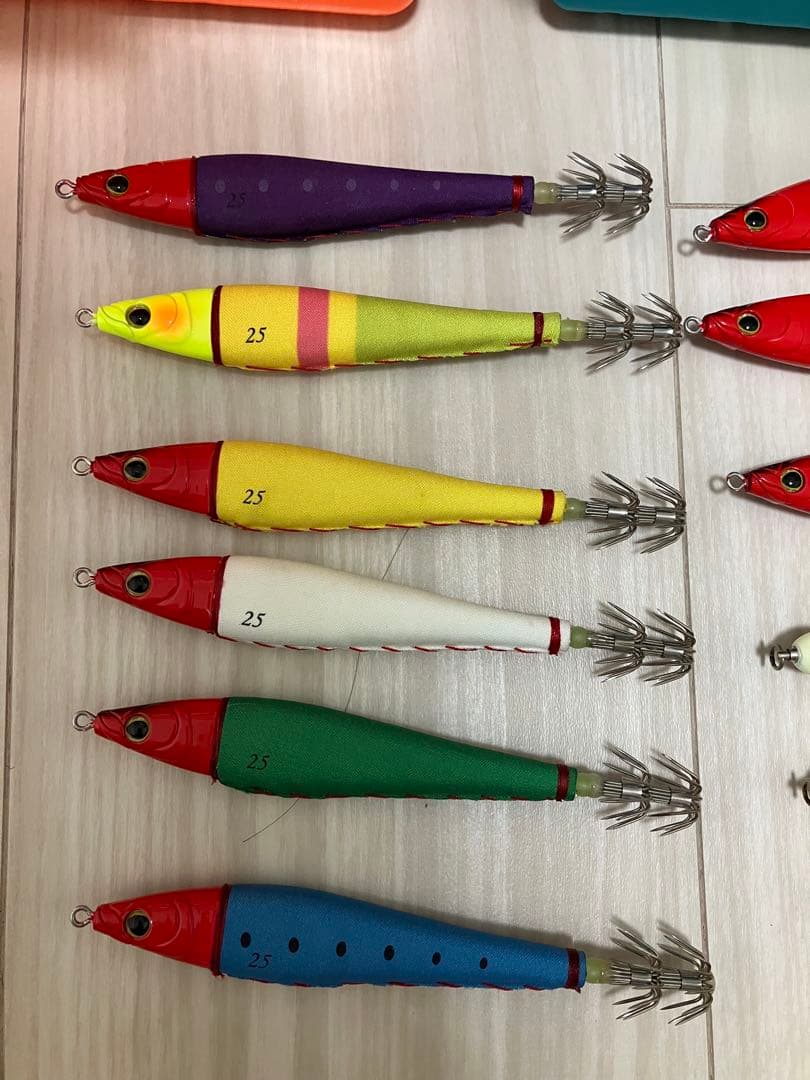 イカメタル用エギとメタルスッテ、ほぼ未使用品