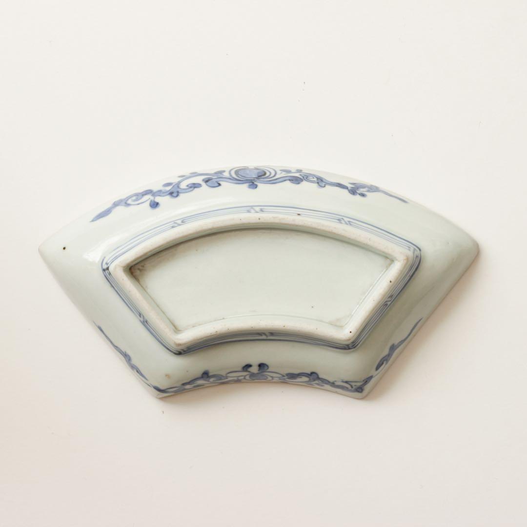 古伊万里　伊万里　江戸　中期　扇面　変形　皿　2客セット販売