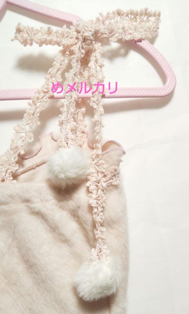 LIZ LISA キャミソール ポンポン付 ストラップ (ピンク)