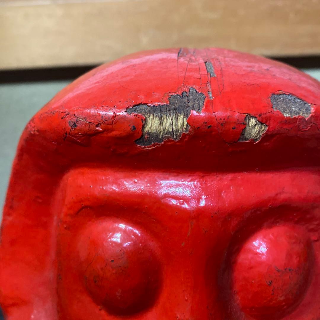郷土玩具赤達磨張子の型15cm18cm12cm