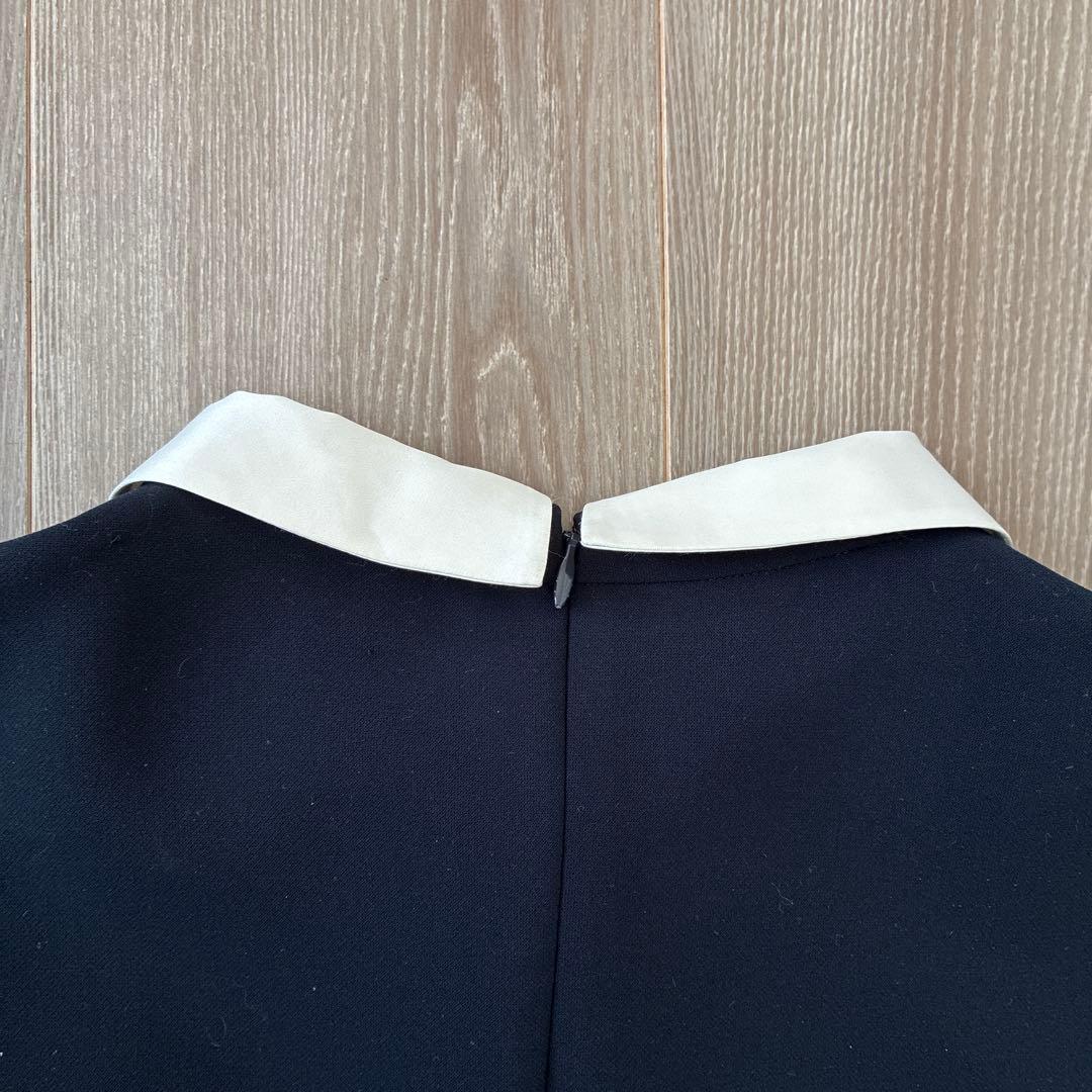 【新品未使用】CELEB ネイビー フレアワンピース 34