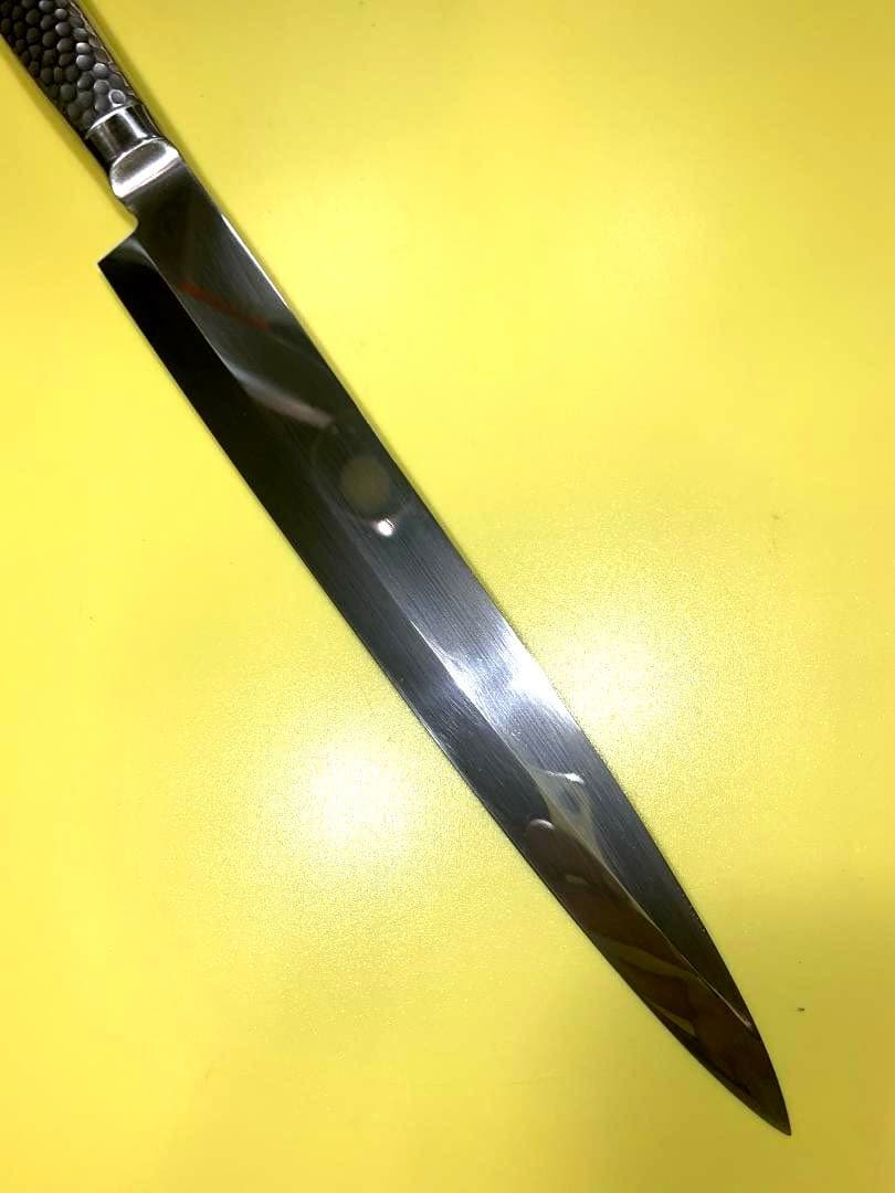 實光　柳刃包丁　H-INOX　モリブデンバナジウム鋼　刃渡り24cm