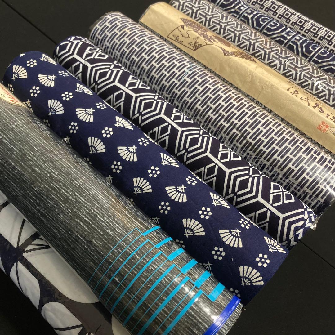 着物と帯オレンジ y169◾️未使用美品全て木綿浴衣反物20点まとめて◾️