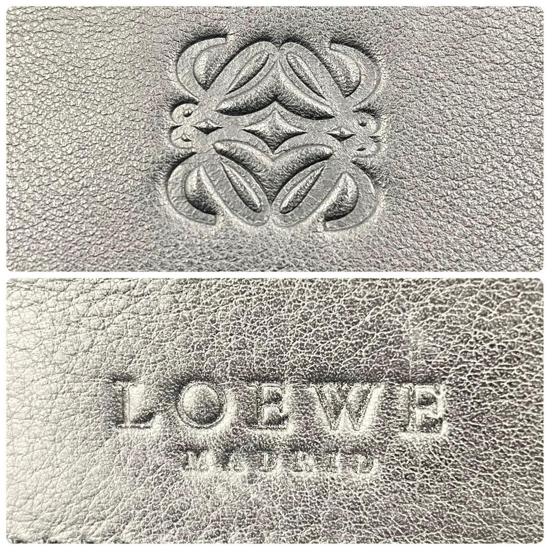 【美品】LOEWEロエベ ビジネスバッグ 2way メンズ レザー アナグラム