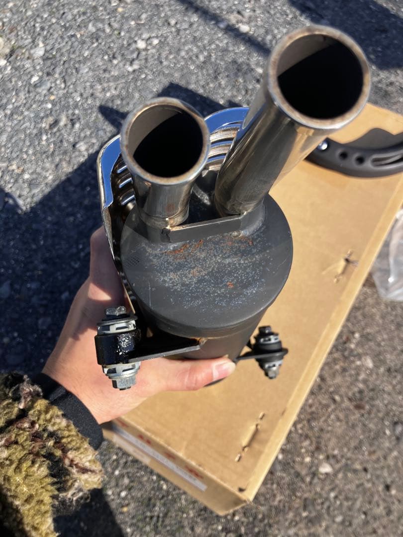 武川スクランブラーマフラー　モンキー125用