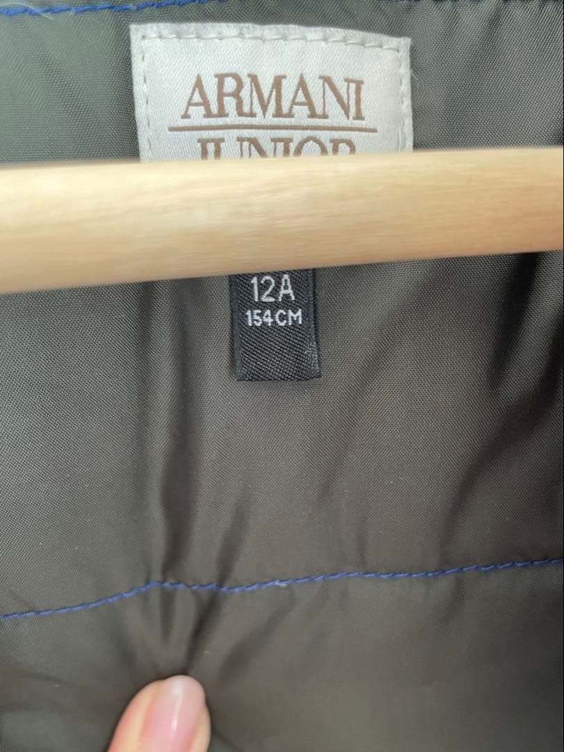アルマーニジュニア12A154cm⭐︎ARMANI JUNIOR青ダウンジャケット