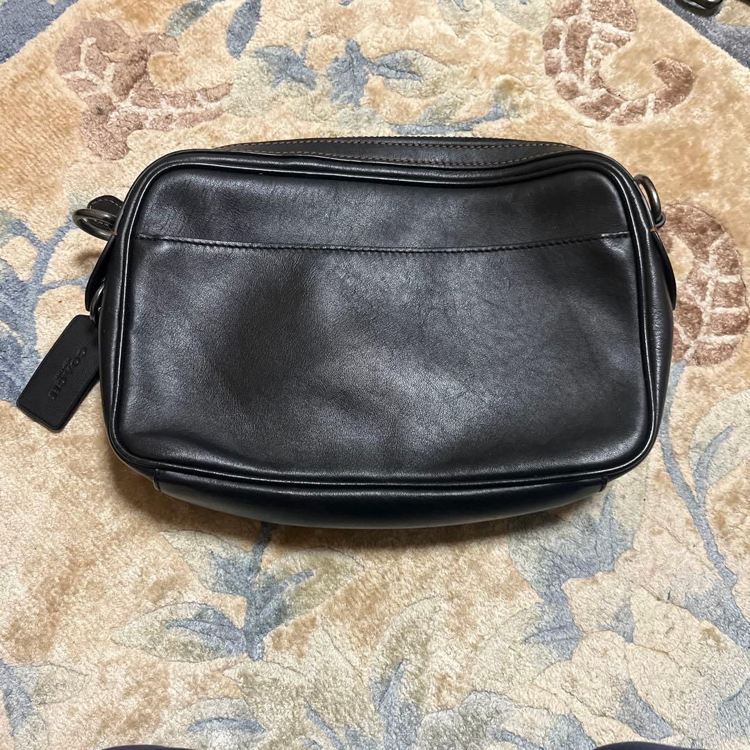 COACH ブラックレザー ショルダーバック 中古品　　1回だけ使用