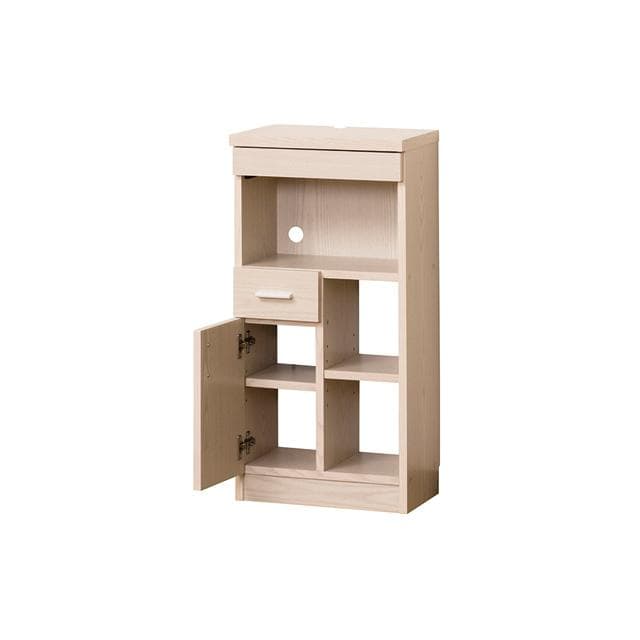 《新品・送料無料》《完成品》NEWルーター収納40 (白木目) (ブラウン)