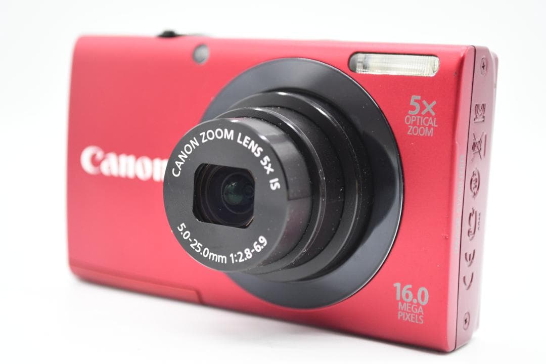 【完動品】Canon デジカメ PowerShot A3400IS レッド