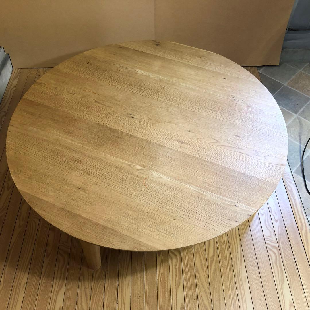 【SO様】天然木折り畳みテーブル ちゃぶ台　円卓　定価29,800円