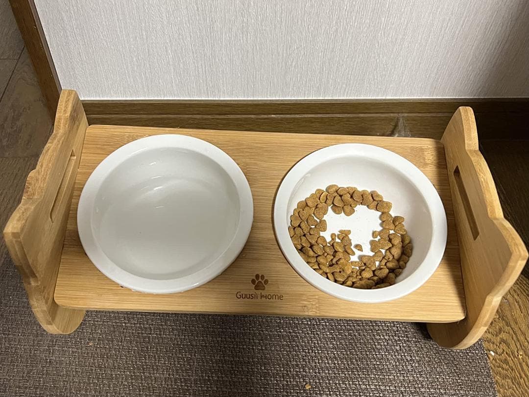 猫型 木製 ボウル 健康面と利便性を考慮した設計 食器