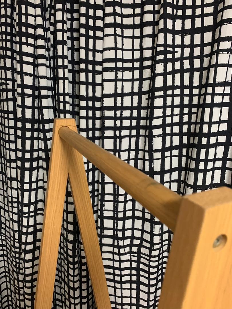 無印 コートハンガー　ハンガーラック　タモ材