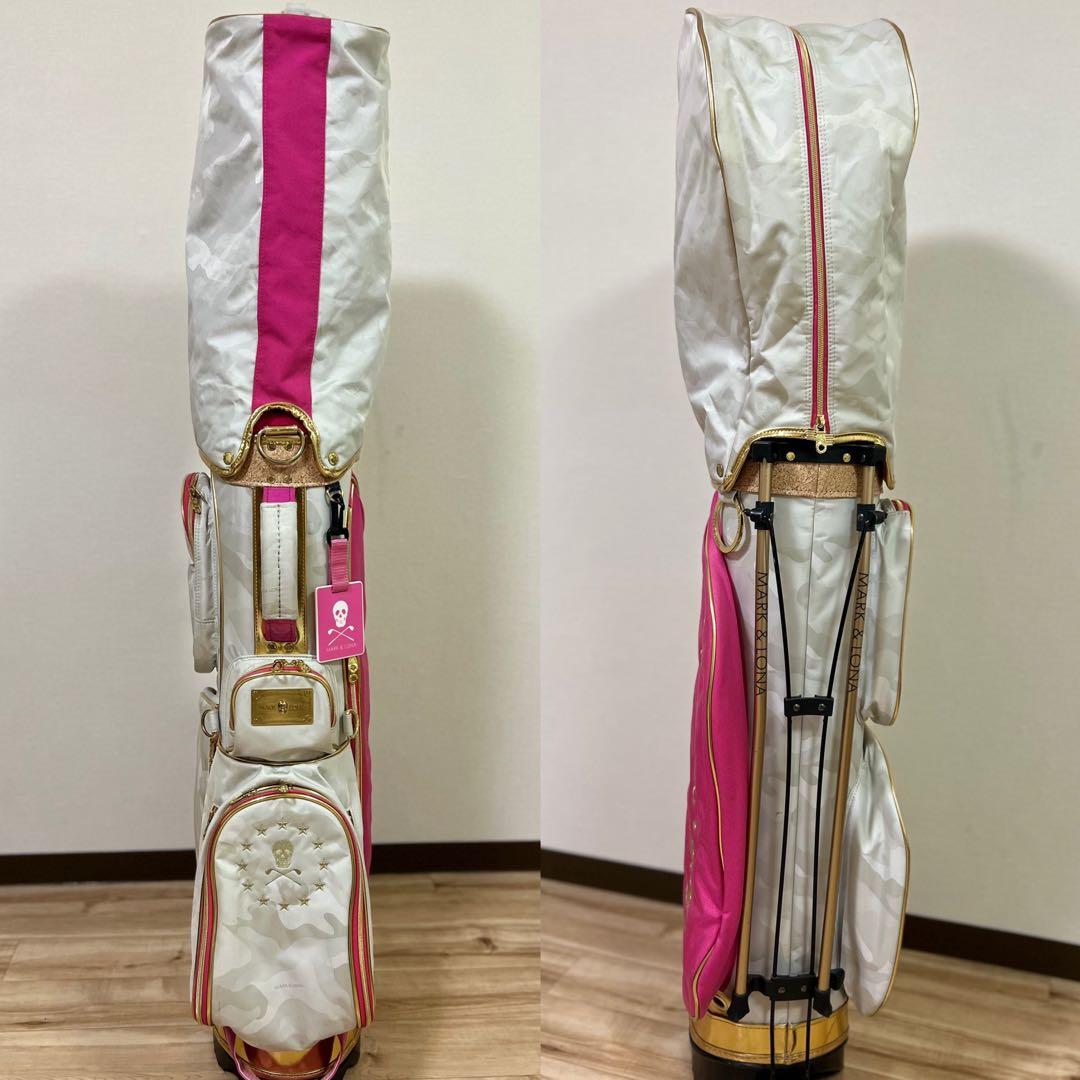 マークアンドロナ　MARK&LONA ピンク カモフラージュ ゴルフバッグ