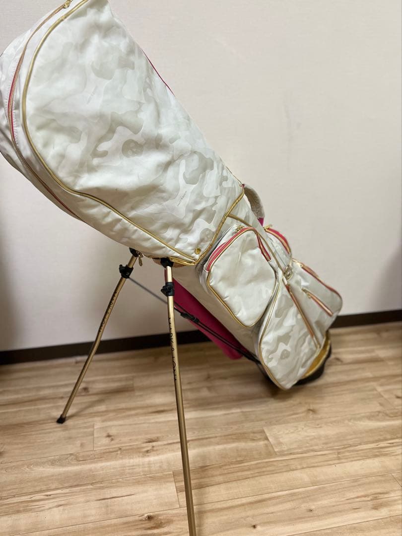 マークアンドロナ　MARK&LONA ピンク カモフラージュ ゴルフバッグ