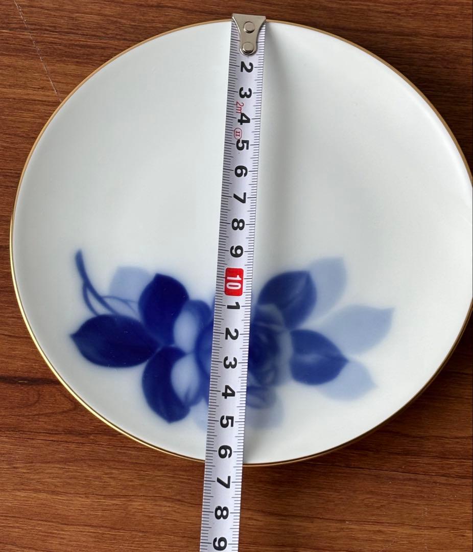 大倉陶園ブルーローズ　カップ&ソーサー6客　お皿16枚27㎝プレート計26セット