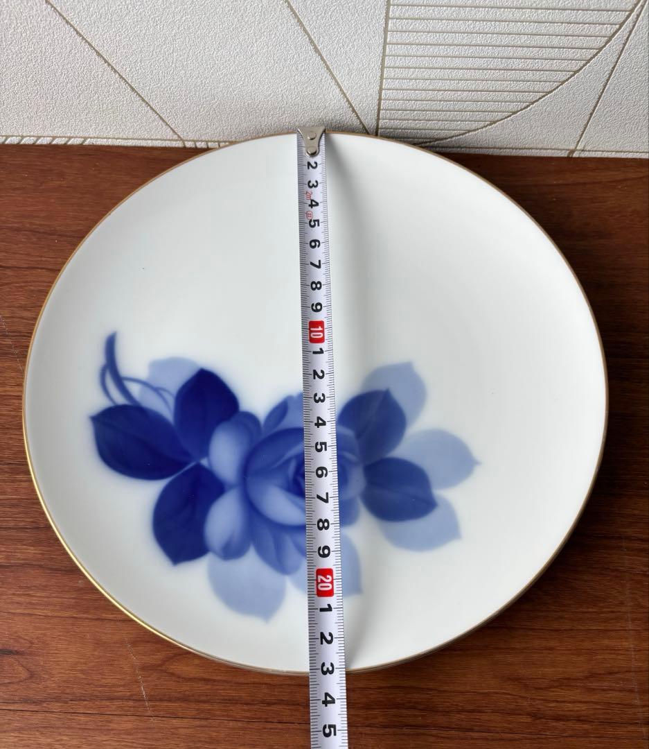 大倉陶園ブルーローズ　カップ&ソーサー6客　お皿16枚27㎝プレート計26セット