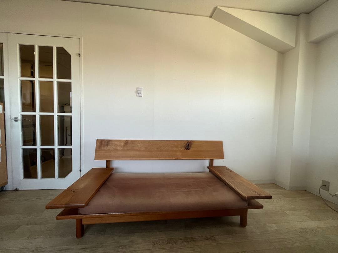 飛騨産業　森のことば　オーク無垢　ソファ（両肘付）クッション無　2000年代初期