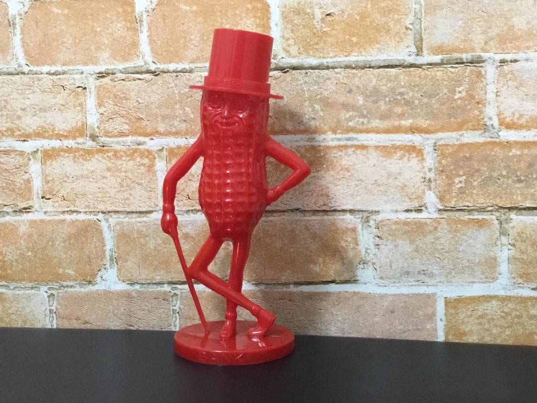 ミスターピーナッツ 60年代 ヴィンテージ 貯金箱 アドバタイジング 赤