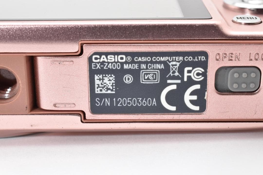 美品 カシオ　CASIO EXILIM EX-Z400 ピンク ＃A381