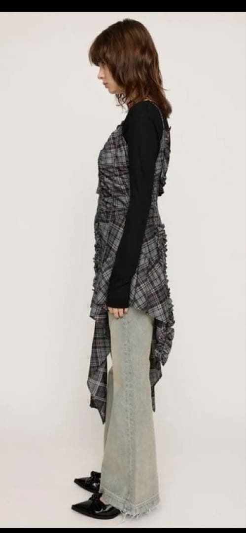 完売品　SLY（スライ） CHECK COMBI キャミソール