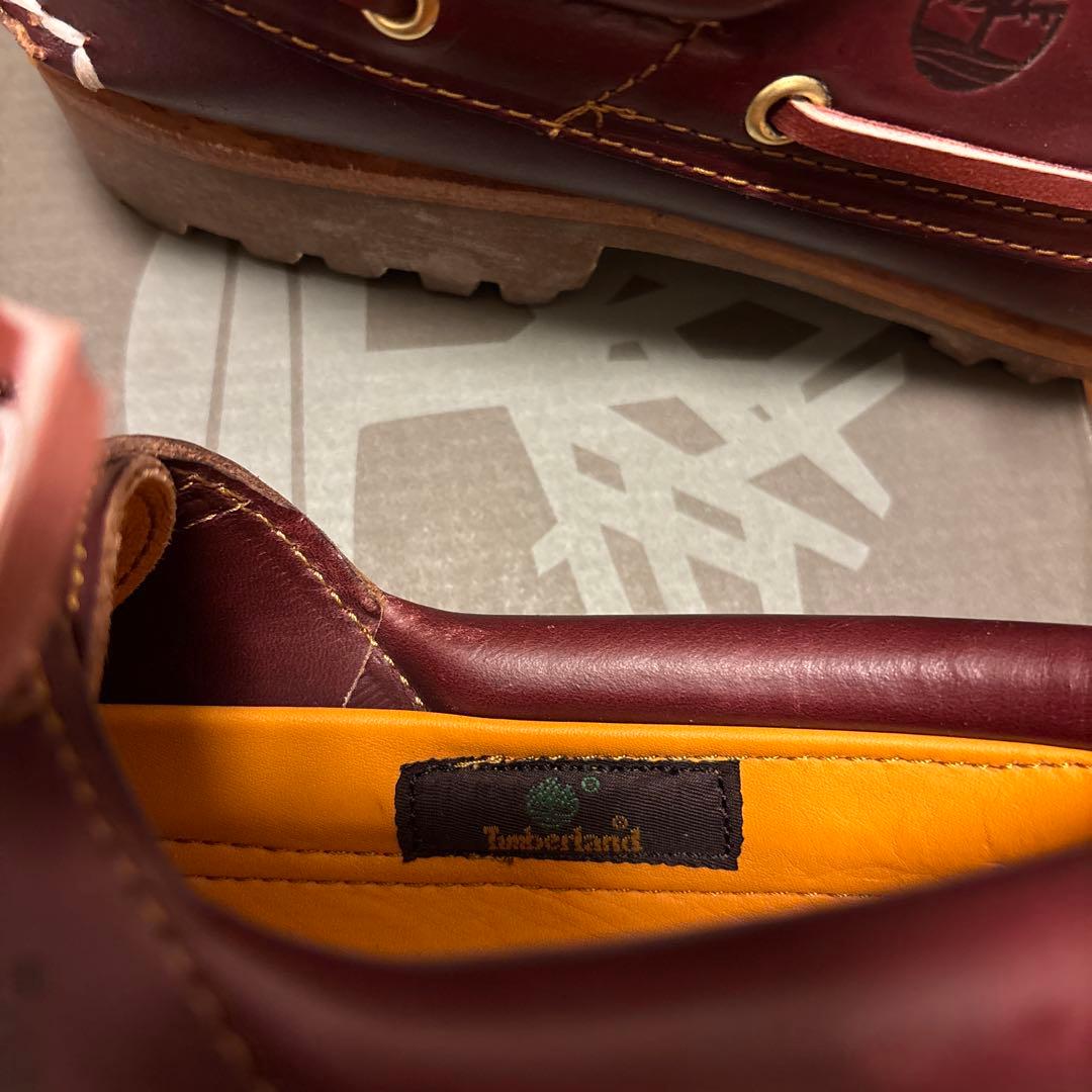 ティンバーランド　スリーアイ　クラッシックラグ　バーガンディー