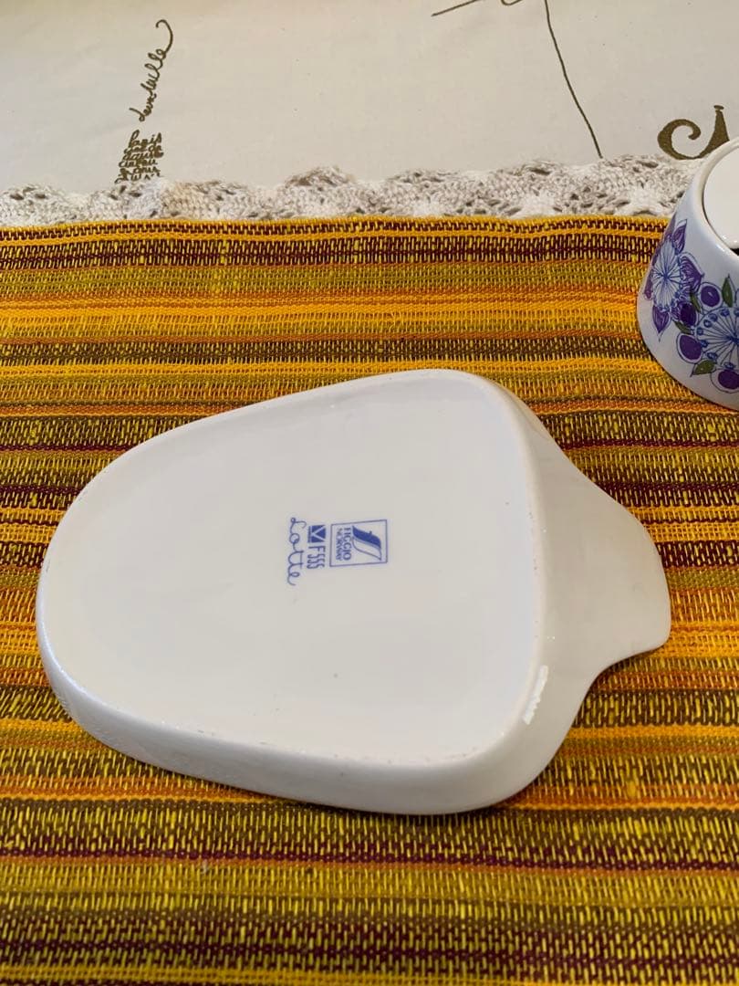 北欧ビンテージ　figgjo フィッギオ　美品Lotte柄の可愛い調味料セット！