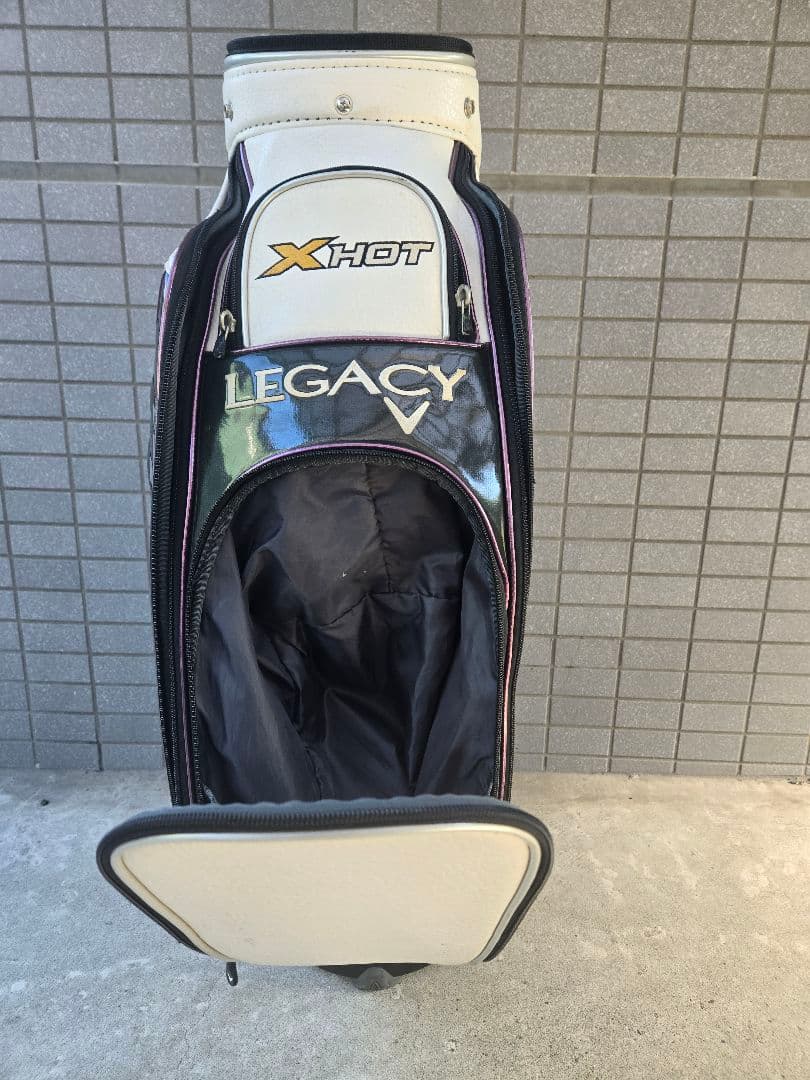 Callaway キャディバッグ ホワイト・ブラック・パープル