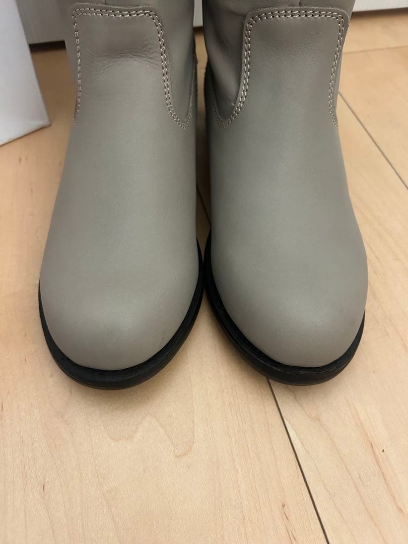 最終値下げ【新品】LOISIRのロングセラーのエンジニア風ブーツL本革グレージュ