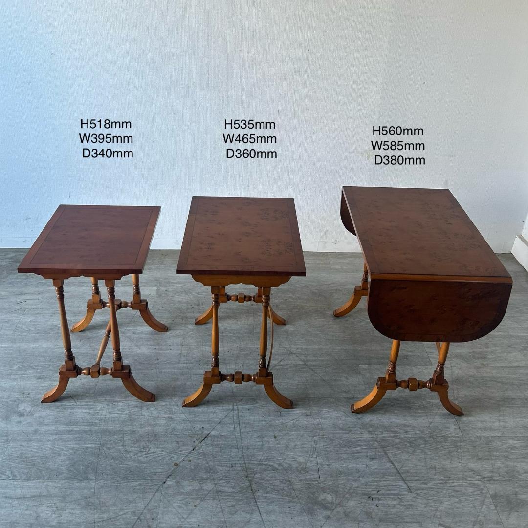 イギリス アンティーク家具 フリップトップ ネストテーブル 1960年 952A