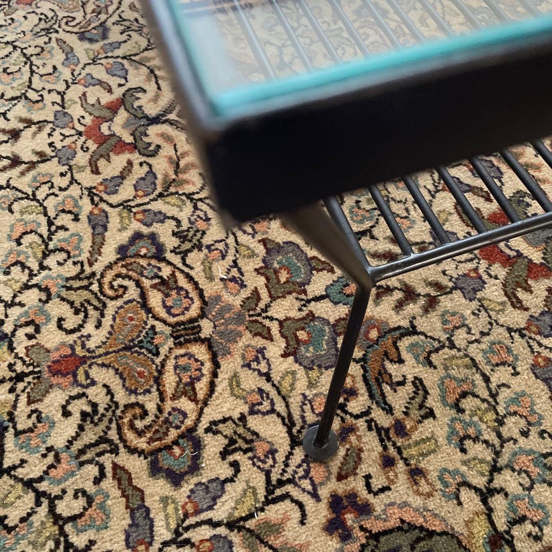 ウニコ　unico EDDYアイアンガラステーブル　ローテーブル　幅93cm